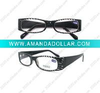 stripe color reading glasses optical frame
