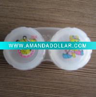 Vivid cartoon contact lens case