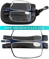 Wholesale Hard Case Packed Metal Foldable Reading Glasses