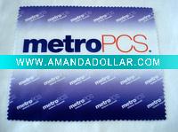 microfiber cleaning cloth,100%polyester,CMYK printing,15*18cm