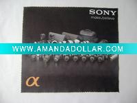 Wholesale microfiber eyeglasses cleaning cloth/eyeglass cloth,4C color printing,100%microifber