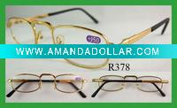 Wholesale golden metal reading glasses (R378)