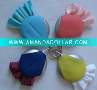 Cute silica gel pouch with eyecleaning cloth