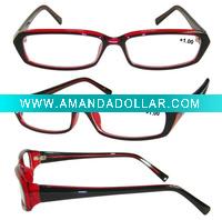 Plastic reading glasses