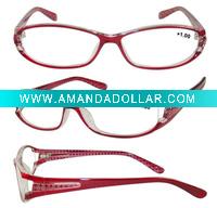 Plastic reading glasses