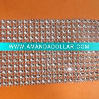 Wholesale elastic fancy rhinestone mesh