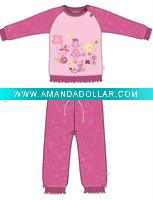 Wholesale baby fleece girl clothes in winter