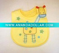 Wholesale 100% Cotton Baby Bibs, 3 Layers Baby Bibs