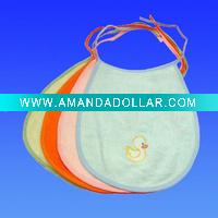 Wholesale Bamboo fibre baby bibs with Embroidery