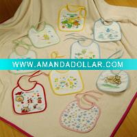 Knit baby bib