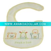 Wholesale TOP quality 100% cotton colorful & cute cotton bib