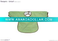 Wholesale long sleeve plain eating clothes PEVA Baby bib