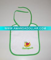 Wholesale 100% cotton promotional printing baby pinny