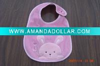 Pink Rabbit Baby Bib