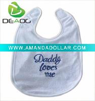 Wholesale childerns bibs/Daddy loves me