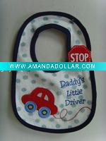 embroidery car baby bib
