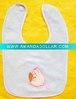 baby bib with button