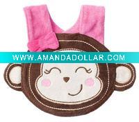 plush toy baby bib