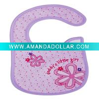 Wholesale TOP quality 100% cotton colorful & cute baby bib embroidery designs