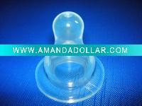 Wholesale transparent silicone baby nipple