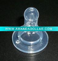 Wholesale Hot Sales Transparent Silicone Baby Feeding Nipple