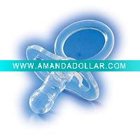 Transparent silicone baby pacifier