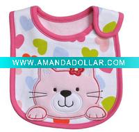 Wholesale high quality 100% cotton baby bibs for promotion