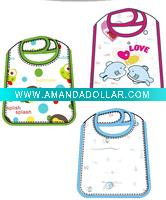 knitted baby bib