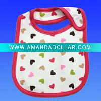 Printed 100% cotton baby bibs