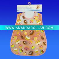 Waterproof baby PEVA bibs