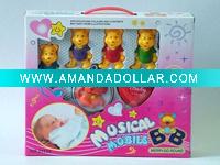 plastic wind up baby bell toys