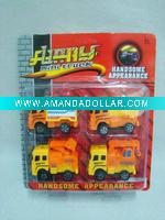 pull back truck -4 pcs per card