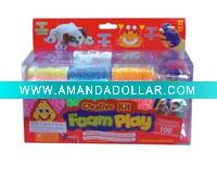 Wholesale Non-dry foam play foam beads for kids crafts