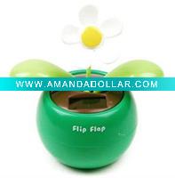 Wholesale solar flower for car decoration/solar flip flap flower