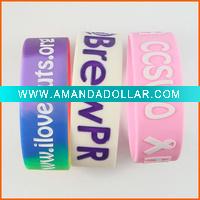 Wholesale wristband debossed rubber band