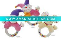 Wholesale Baby Boy Buffoon /Girl Buffoon / Mouse Rattle with Hang Card (7102)