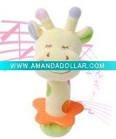 Baby Giraffe Rattle with Hang Card