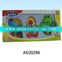 Plastic carton baby rattles