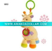 Wholesale plush giraffe baby teether