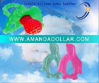 Wholesale Lovely Silicon Baby Teether