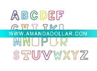 Wholesale Alphabet silicone rubber bands