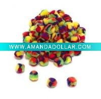 Pompoms,Acrylic pom-poms,Glitter pompons,DIY toy
