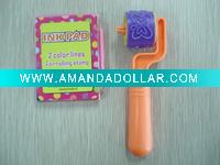 rolling stamp with ink pad