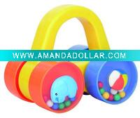 plastic baby rattle