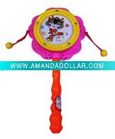 Lot of 768 New Plastic Baby Rattle Drum