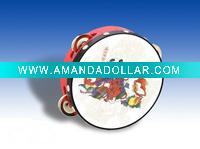 Wholesale 14CM Plasitc Traditional Chinese PaintingTambourine