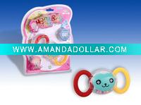 Plastic Monkey Face Baby Rattle