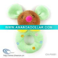 Wholesale Baby plush rattle,Baby stuffed rattle,Soft baby rattle