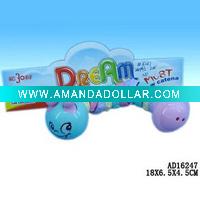 Plastic worm bell toy