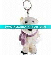 2011 plush keychain,keychain animal toy